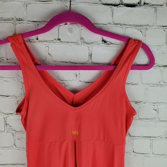Lucy Tank Top Ties At Waist Small Pink - Picture 6 of 12